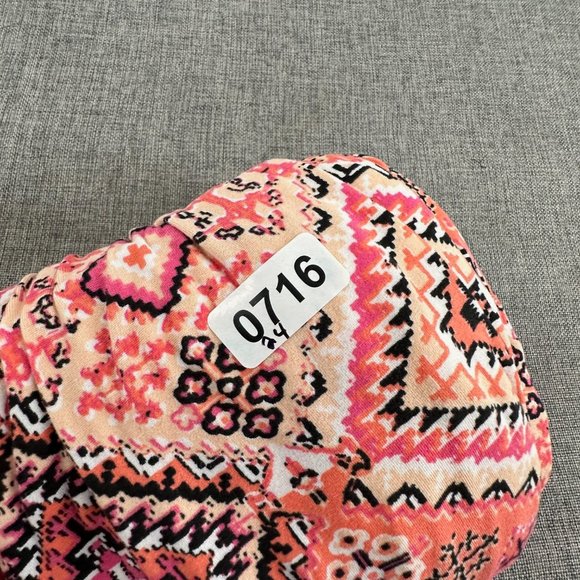 Bobbie Brooks Babydoll Top Pink Tan Orange White Black Small 3/4th Bell Sleeves - Picture 12 of 12